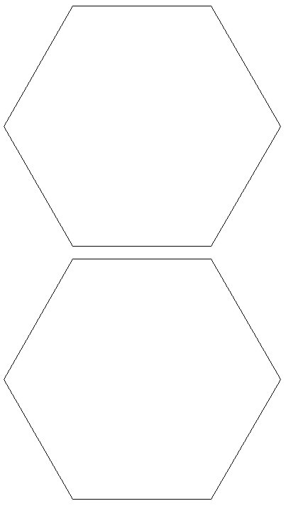 origami hexagon pattern