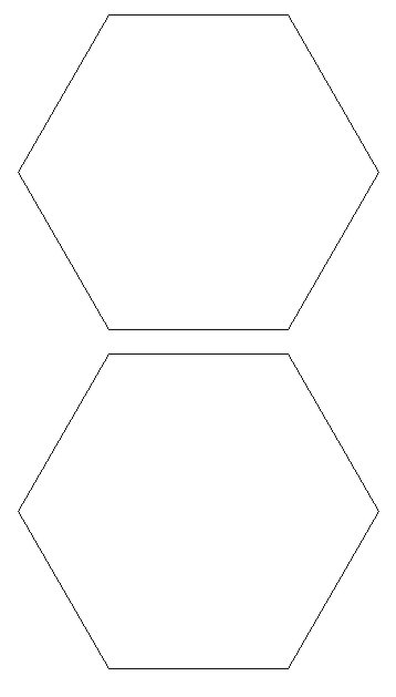 origami hexagon pattern