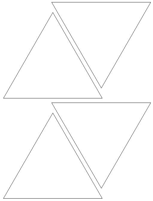 origami triangle pattern