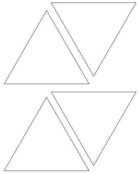 origami triangle pattern