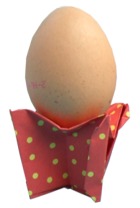 Egg in an Origami Egg Cup