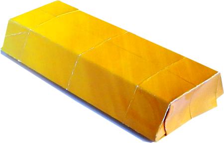 Origami gold bar