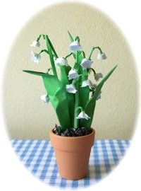 Origami Lily of the valley