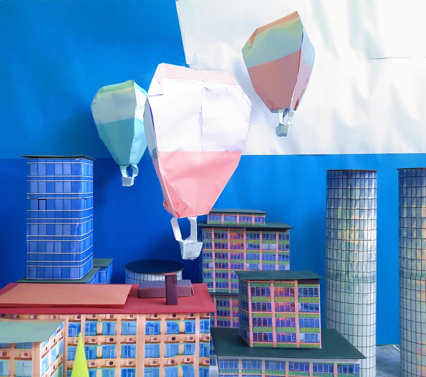 Origami luchtballonnen