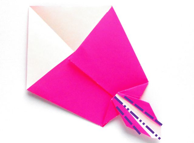 Make Origami Bleeding Hearts