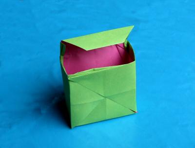 origami box with lid