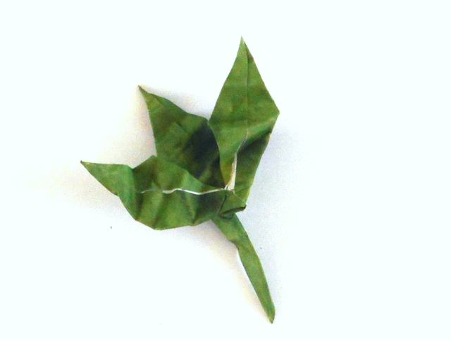 Origami leaf