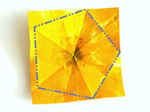 Fold Origami Buttercup flowers