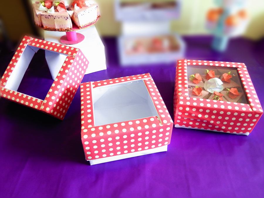 Origami Cake Boxes
