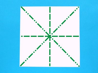 origami paper for folding a white carnation