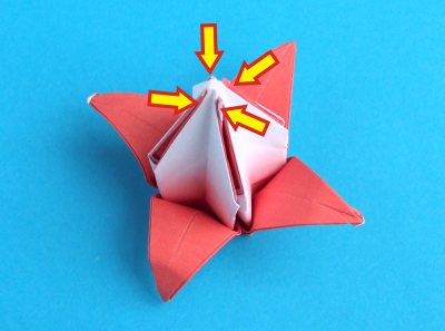 diagrams for an origami christmas cactus