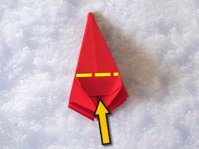 origami kerstster