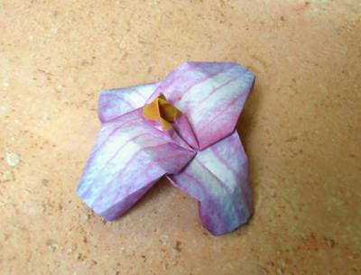 origami clematis flower