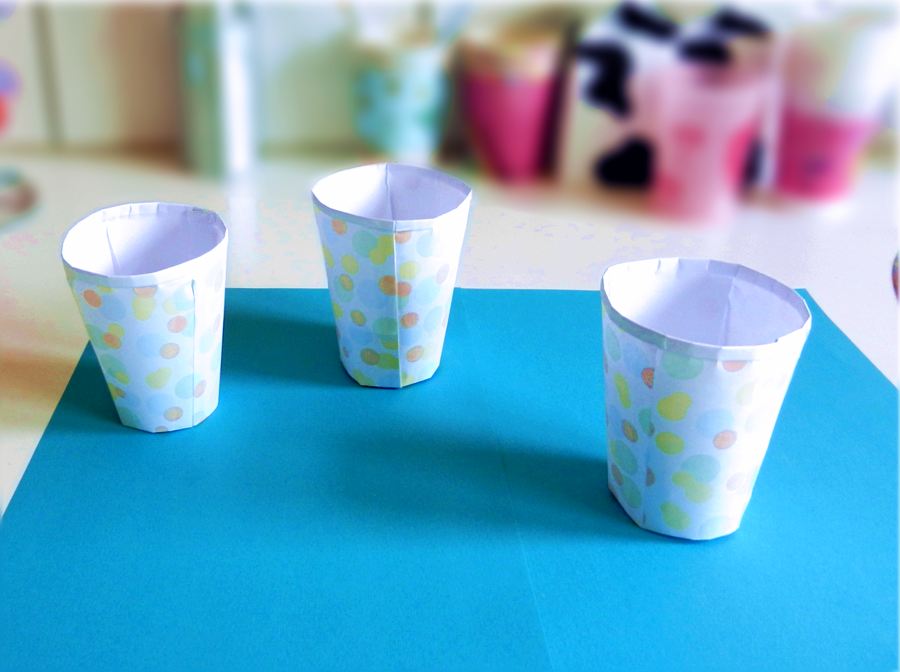 Origami party cups