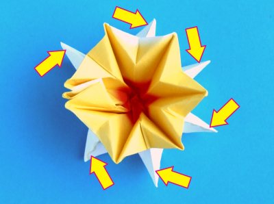 origami daffodil folding instructions