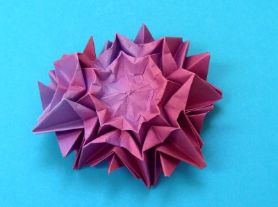 origami dahlia