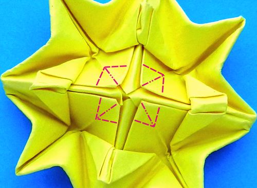 Fold an Origami Dandelion flower