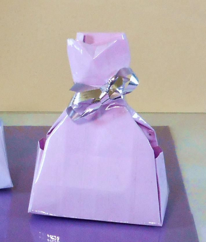Origami Dress shaped Box