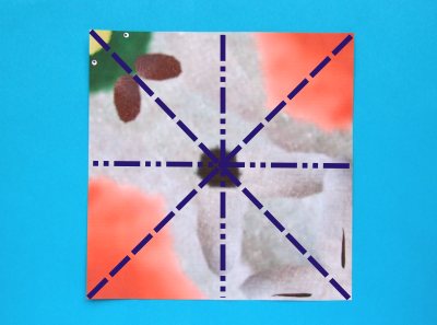 patterned origami paper for folding a funny duck