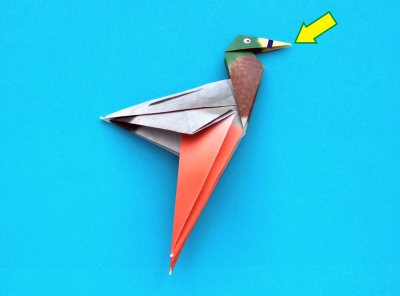 origami duck folding instructions