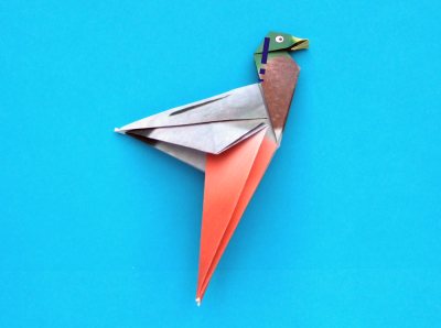 origami duck folding instructions