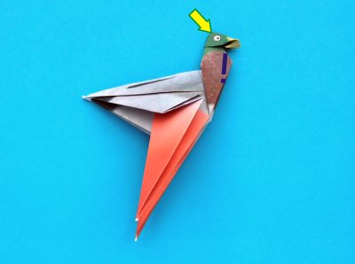origami duck folding instructions