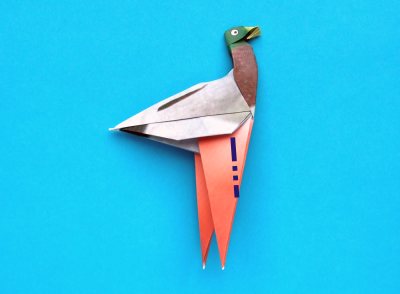 origami duck folding instructions