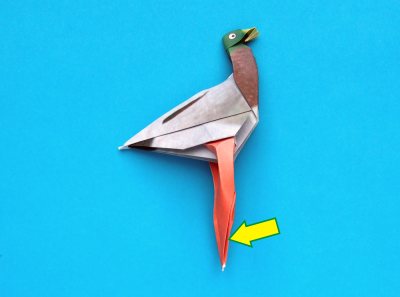 origami duck folding instructions