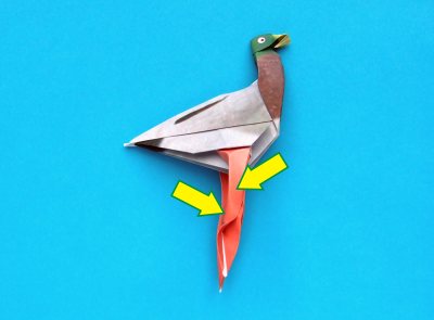 origami duck folding instructions