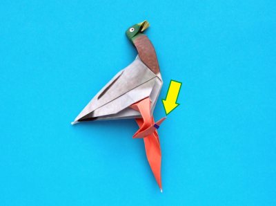 origami duck folding instructions