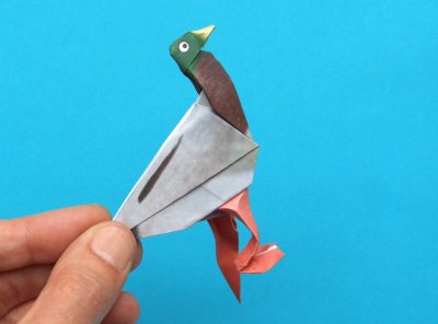 origami duck folding instructions