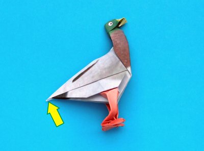 origami duck folding instructions