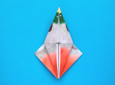 origami duck folding instructions