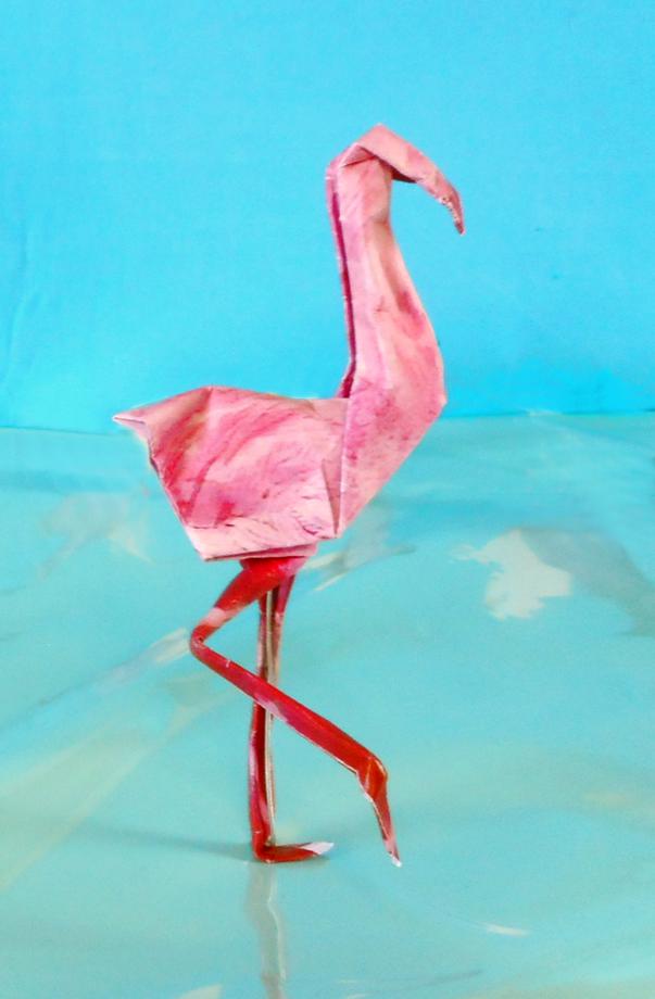 Origami Flamingo