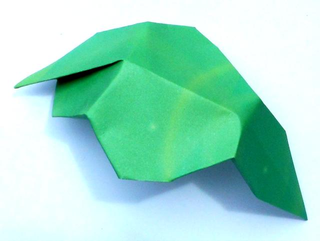 Origami flower leaf