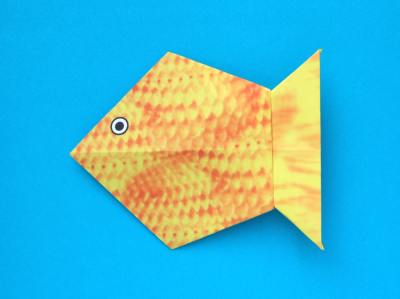 Origami goudvis