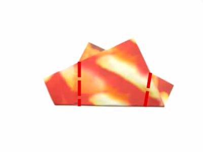 een origami hartje een origami hartje