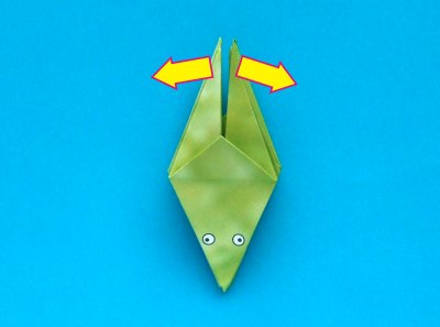 jumping origami frog folding instructions