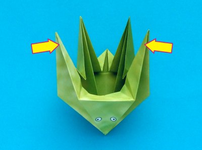 jumping origami frog folding instructions