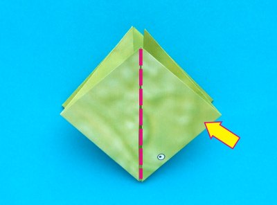 jumping origami frog folding instructions