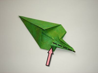 origami diagrammen van een blaadje