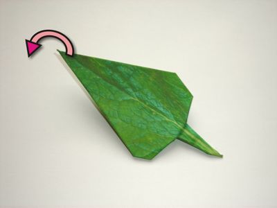 origami diagrammen van een blaadje