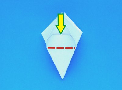 instructions for folding an origami lily with five petals