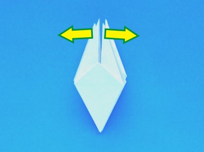 instructions for folding an origami lily with five petals
