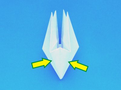 instructions for folding an origami lily with five petals