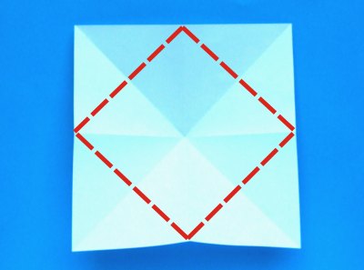 instructions for folding an origami lily with five petals