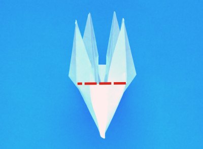 instructions for folding an origami lily with five petals
