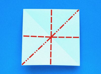 instructions for folding an origami lily with five petals