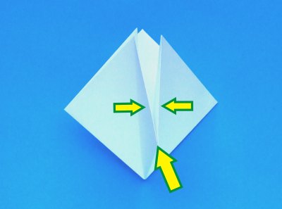 instructions for folding an origami lily with five petals