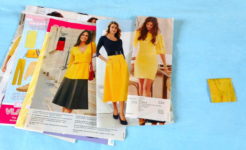 Yellow Magazine cutouts